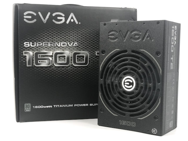 單路+12V、鈦金1600W EVGA SuperNOVA 1600 T2電源供應器- 電腦