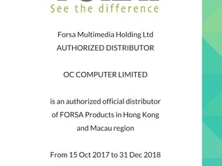 OC Computer 獲 FORSA 授權成為港澳區代理 即日起負責全線產品售後服務