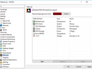 ASUS ROG RGB 產品及 Radeon Vega 監控 FinalWire 發佈 AIDA64 v5.95 軟件更新