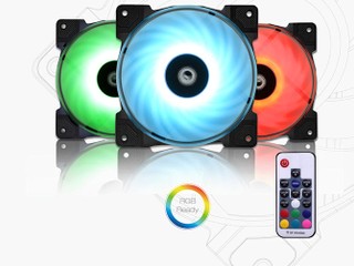 無線遙控器 RGB 風扇燈效 ID-COOLING 推出 DF-12025-RGB-TRIO 套裝