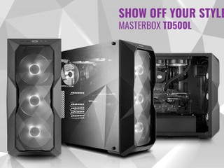 菱形切割面板 展現與別不同的燈光效果 CM 發佈全新 MasterBox TD500L 機箱