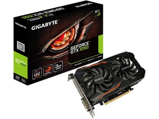 3GB GDDR5 记忆体、OC Mode 可达 1582MHz GIGIABYTE GeForce GTX 1050 OC 3G 绘图卡