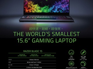 世上最小 15.6 吋電競手提電腦 全新 Razer Blade 15 香港正式開售