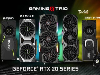基於 NVIDIA 全新 Turing 架構 MSI 率先發佈 GeForce RTX 20 系列非公版繪圖卡 基於 NVIDIA 全新 Turing 架構 MSI 率先發佈 GeForce RTX 20 系列非公版繪圖卡