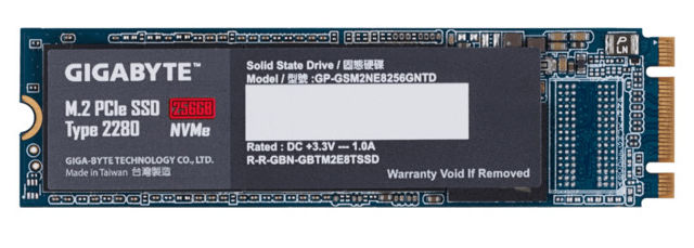 GIGABYTE NVMe PCIe M.2 SSD