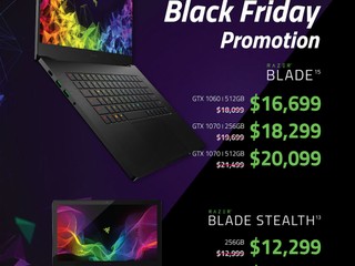 【Razer Black Friday 限時優惠】 指定 Razer Blade 15/Blade Stealth 享折扣優惠