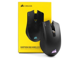 獨家 SlipStream 無線連接技術 Corsair Harpoon RGB Wireless 電競滑鼠