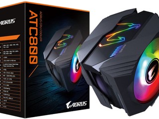 升級 6 支導熱管、雙 RGB 風扇、溫度轉速顯示屏 AORUS 推出全新「ATC800」CPU 散熱器