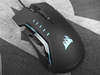 18,000 DPI、可換拇指握邊 CORSAIR GLAIVE RGB PRO 電競滑鼠