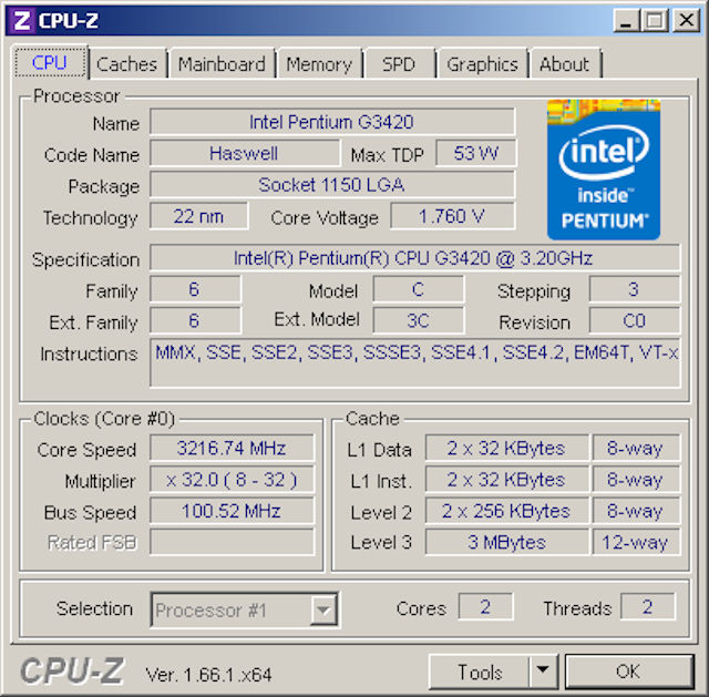  Pentium G3420