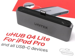 為 iPad Pro 擴展 I/O 功能 UNITEK uHUB Q4 Lite for iPad Pro 