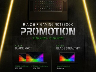 【RAZER GAMING NOTEBOOK 二月優惠】 買指定型號送您高達 $1,699 無線電競裝備