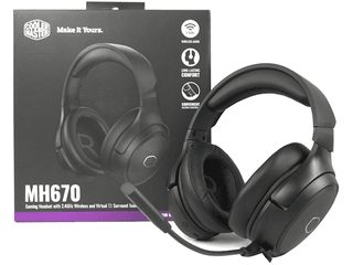 模擬 7.1 聲道、Lag-Free 連接 Cooler Master MH670 電競無線耳機 模擬 7.1 聲道、Lag-Free 連接 Cooler Master MH670 電競無線耳機