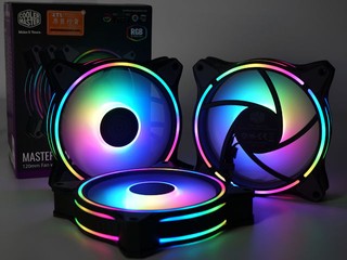 正反面雙環 ARGB 燈效 Cooler Master MasterFan MF120 HALO 風扇 正反面雙環 ARGB 燈效 Cooler Master MasterFan MF120 HALO 風扇