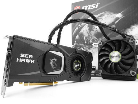 風冷🌀、水冷💧 混合散熱MSI GeForce RTX 2080 SUPER SEA HAWK X 