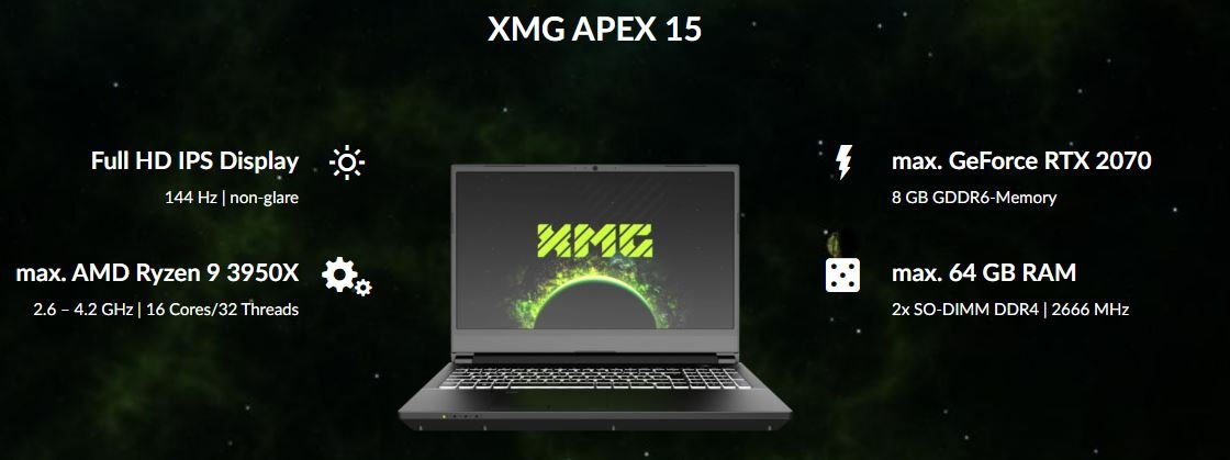 XMG APEX 15