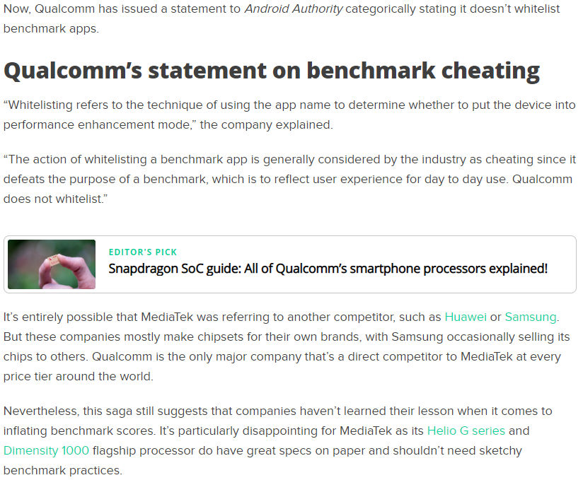 MediaTek Mobile Benchmark Cheat