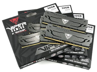 採用 MJR 顆粒、單條 32GB Patriot Viper Steel DDR4-3600 32GB x4 評測