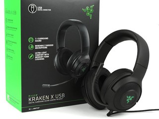 USB 數位介面、虛擬 7.1 聲道 RAZER KRAKEN X USB 電競耳機