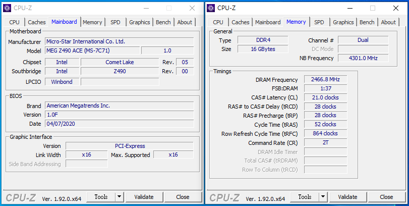 MSI MEG Z490 ACE 電競主機板