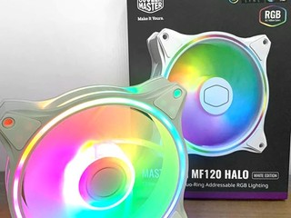 【腦場掃地僧 ㊙️】 正反面雙環 ARGB、白色版本 MasterFan MF120 HALO 白色版賣街 HK$165