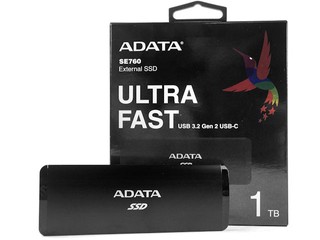 USB 3.2 Gen 2、1GB/s 極速 ADATA SE760 USB 3.2 Gen2 外置 SSD