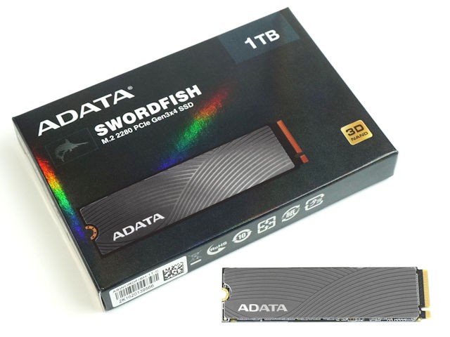 搶攻入門級用家市場ADATA SWORDFISH NVMe Gen3 M.2 SSD