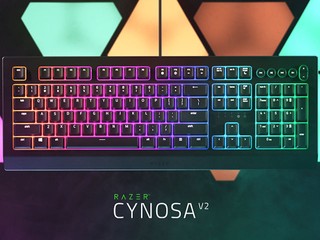 【入門級鍵盤都可以玩盡 RGB 背光燈!!】 Razer 全新 Cynosa V2 薄膜式鍵盤