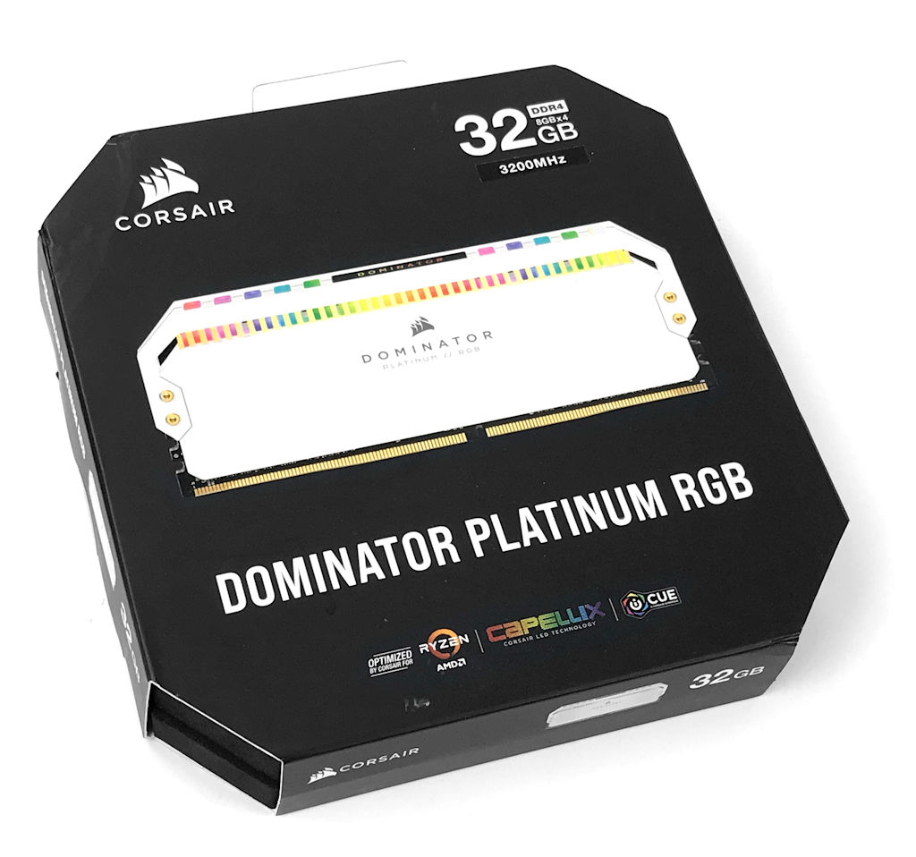 白色AMD 版本、E-Die 顆粒? CORSAIR Dominator Platinum RGB D4-3200