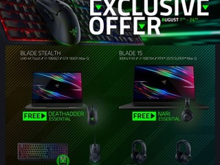 Altech x RAZER【八月夏日激賞|2020☀️】 買指定 Blade 筆電送禮品、週邊產品優惠價發售