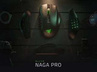 【三款可互換側板，迎合各種遊玩風格】 Razer Naga Pro 模組化無線遊戲滑鼠