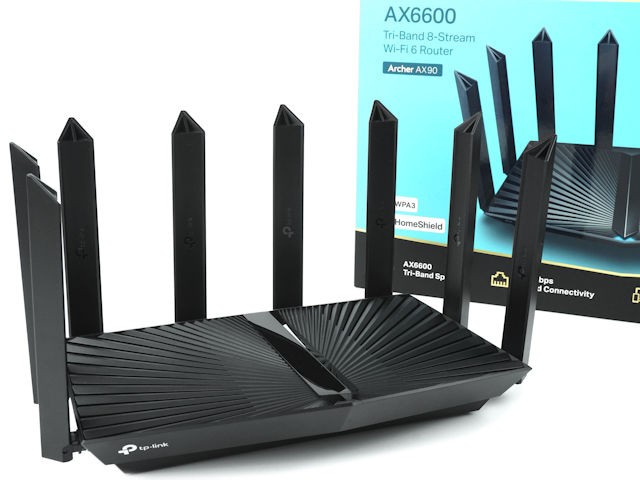 8 天線設計!! AX6600 速度TP-Link Archer AX90 三頻無線路由器- 電腦