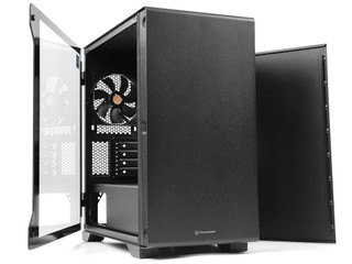 轉軸玻璃門、直觀簡約 Thermaltake S100 TG MATX 機箱