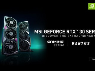 第二代 RTX 技術、Ampere 微架構 MSI GeForce RTX 30 系列顯示卡登場 第二代 RTX 技術、Ampere 微架構 MSI GeForce RTX 30 系列顯示卡登場