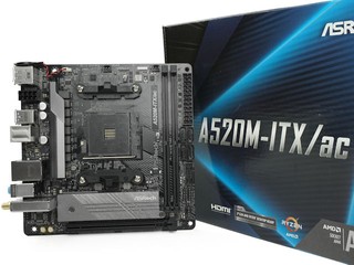 配 4000G APU 砌細機一流 ASRock A520M-ITX/ac Mini-ITX 主機板