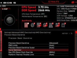 MSI B450 板新增 Curve Optimizer 功能 啟動後 CPU 時脈更高、溫度不升反跌 !! MSI B450 板新增 Curve Optimizer 功能 啟動後 CPU 時脈更高、溫度不升反跌 !!