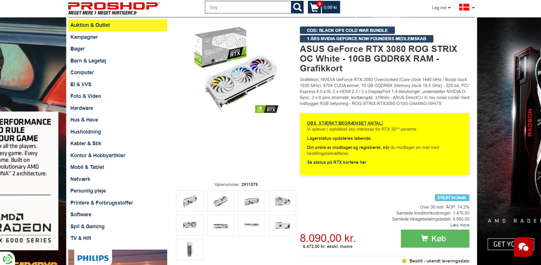 GeForce RTX 30 ROG STRIX White
