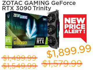 【鬼鼠改價!?】美國官網 1 個月漲 23% ZOTAC GeForce RTX 3090 被加價 USD350