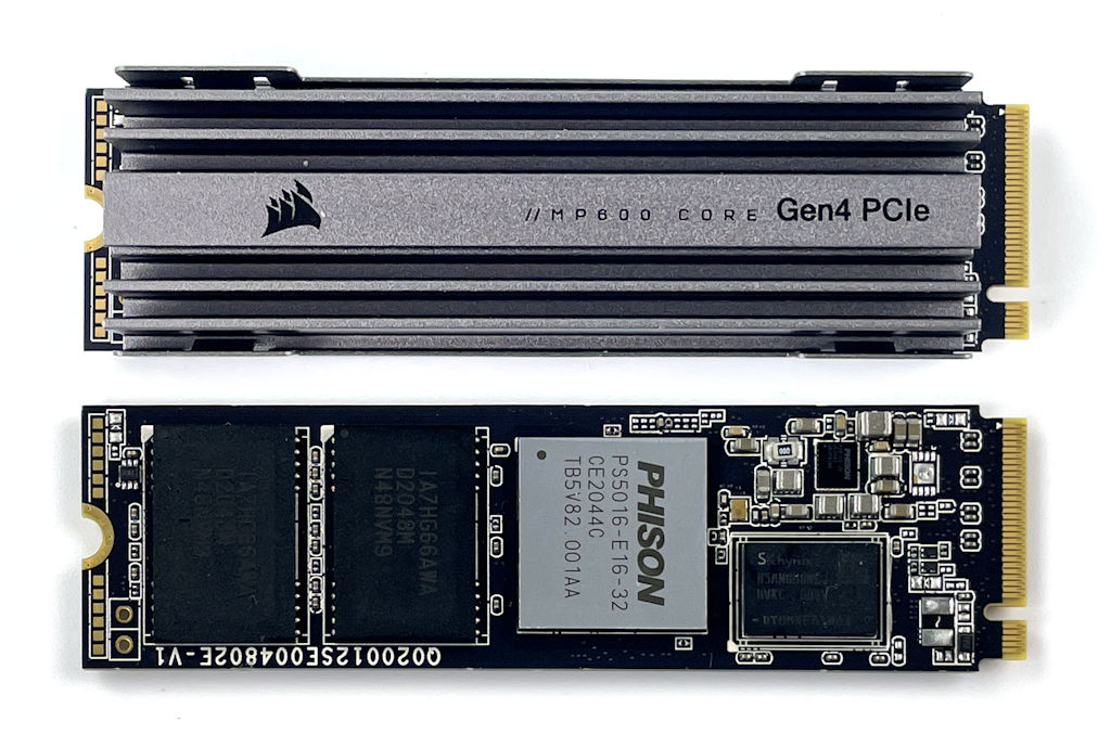 主流級Gen 4 SSD 型號CORSAIR Force MP600 CORE 2TB M.2 SSD - 電腦