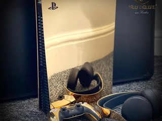 【你要土豪版定普通版??】小孩子才做選擇 賣 HK$85,000!! 24K 鍍金版 PS5 實物上手