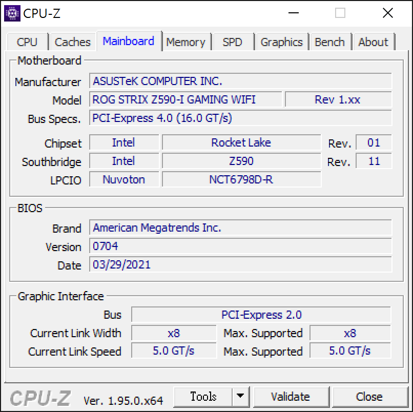 ASUS ROG STRIX Z590-I GAMING WIF