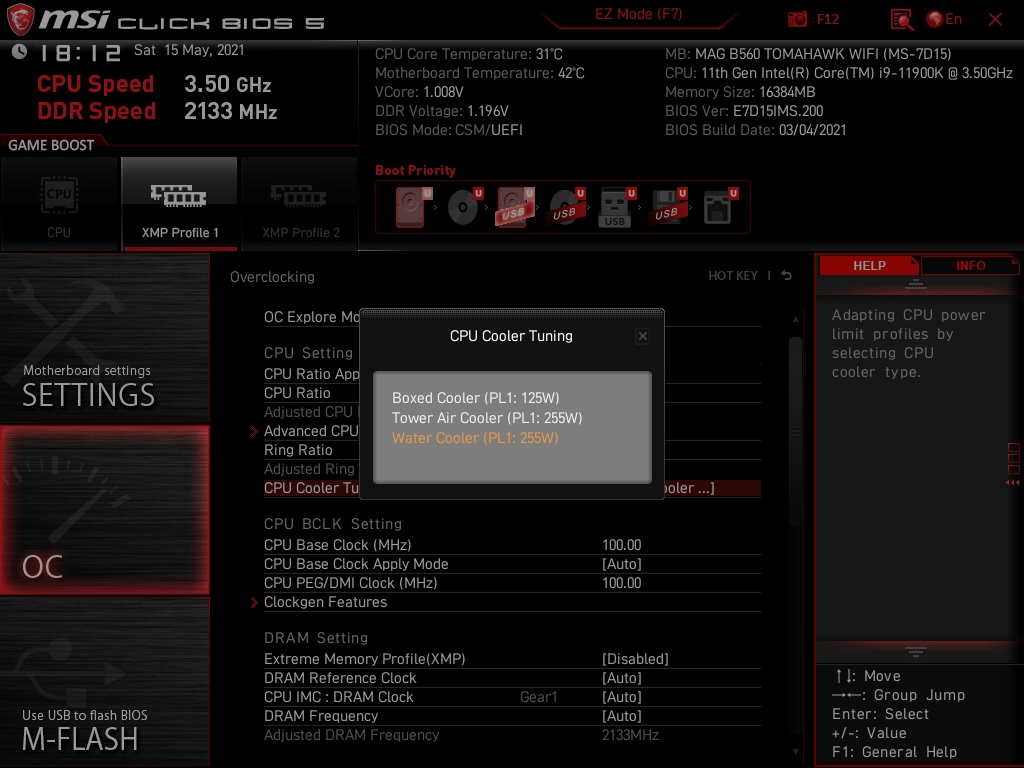 MSI MAG B560 TOMAHAWK WIFI