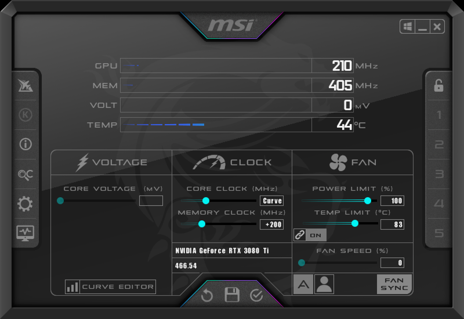 MSI GeForce RTX 3080 Ti SUPRIM X