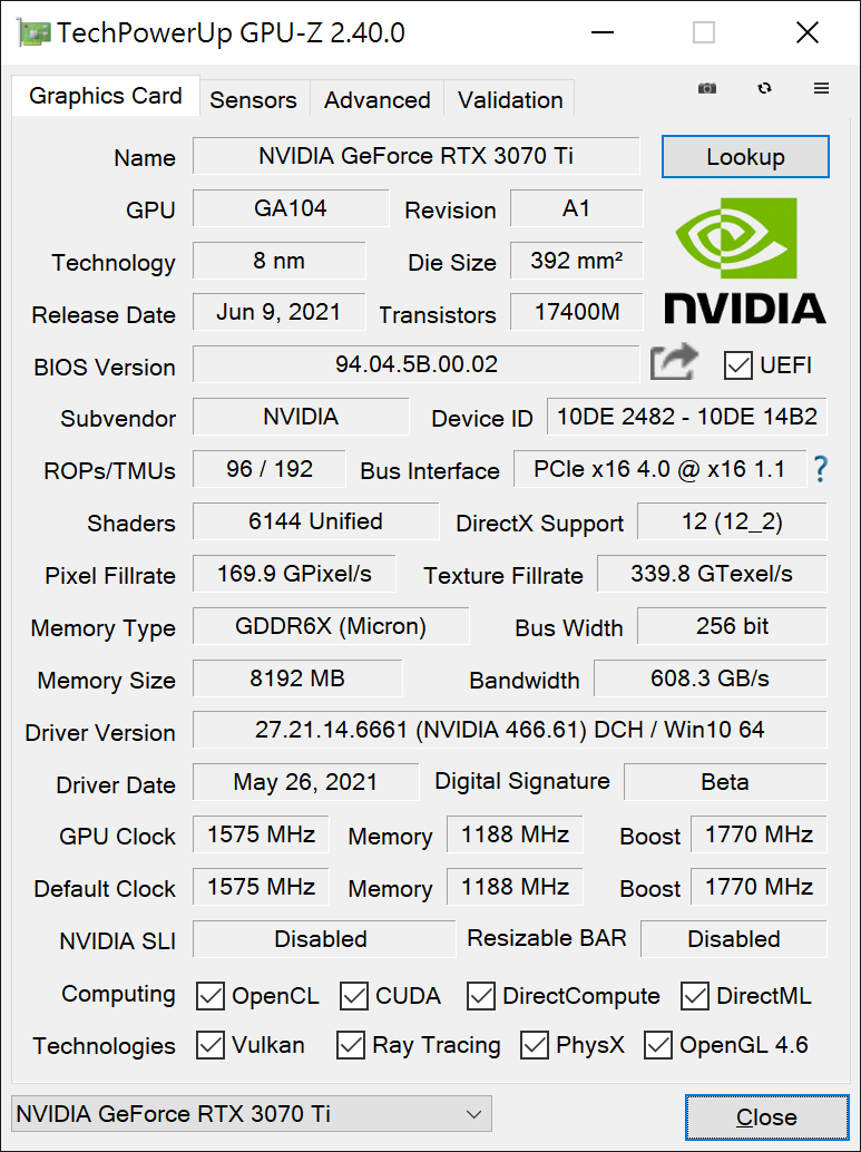 RTX 3070 Ti
