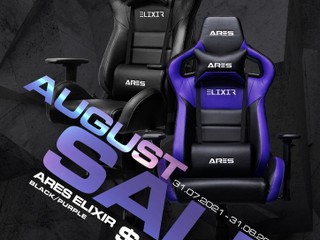 Altech x ARES ⚔️ 電競椅八月優惠 ELIXIR 全黑、紫黑電競椅限時特價只售 $1749