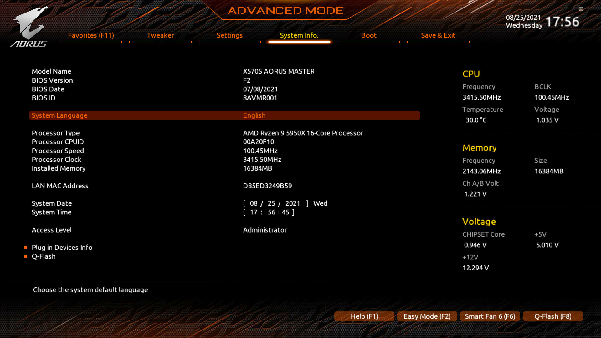 GIGABYTE X570S AORUS MASTER