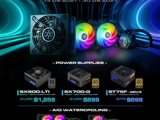 Altech x SilverStone ❄️ 9 月 Epic Sale 指定火牛、AIO 水冷特價　低至 HK$399
