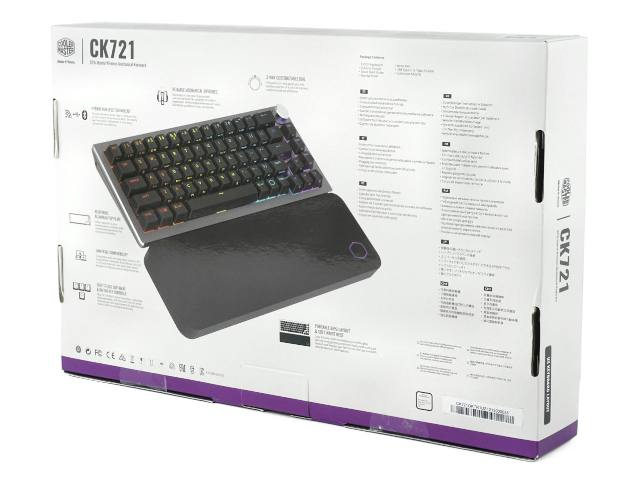 Cooler Master CK721 混合式無線鍵盤