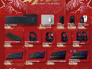 【🏮🐯Razer Year of Tiger Sale🐅🧧】 二十款電競週邊優惠價發售!! 遊戲鍵盤低至 $388 【🏮🐯Razer Year of Tiger Sale🐅🧧】 二十款電競週邊優惠價發售!! 遊戲鍵盤低至 $388