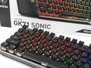 Sonic Red 紅軸、35g 觸發壓力 MSI  Vigor GK71 Sonic 電競鍵盤